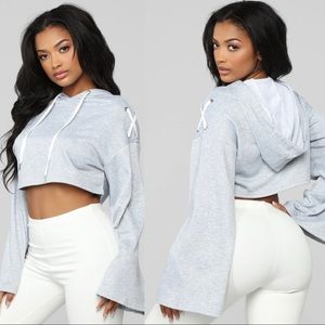 X'D Out Sweatshirt - Heather Grey- XS